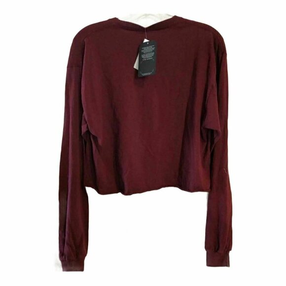 🛒 $15 Junk Food Miller Genuine Draft Cropped Graphic Long Sleeve T-Shirt  NEW … - Picture 2 of 5